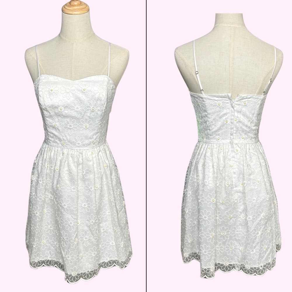 NWT Lilly Pulitzer Surrey Daisy Organza Lace Dress Cottagecore Coastal SZ 2